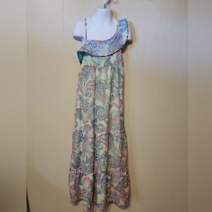 Justice Blue Summer‎ Dress Paisley Size 8